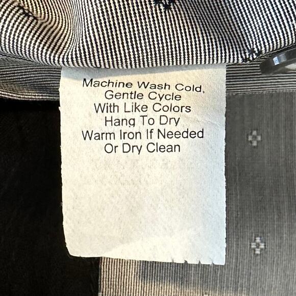 NWOT Texas Standard Gray Black Strip Short Sleeve Button Dawn XXL - Picture 8 of 8